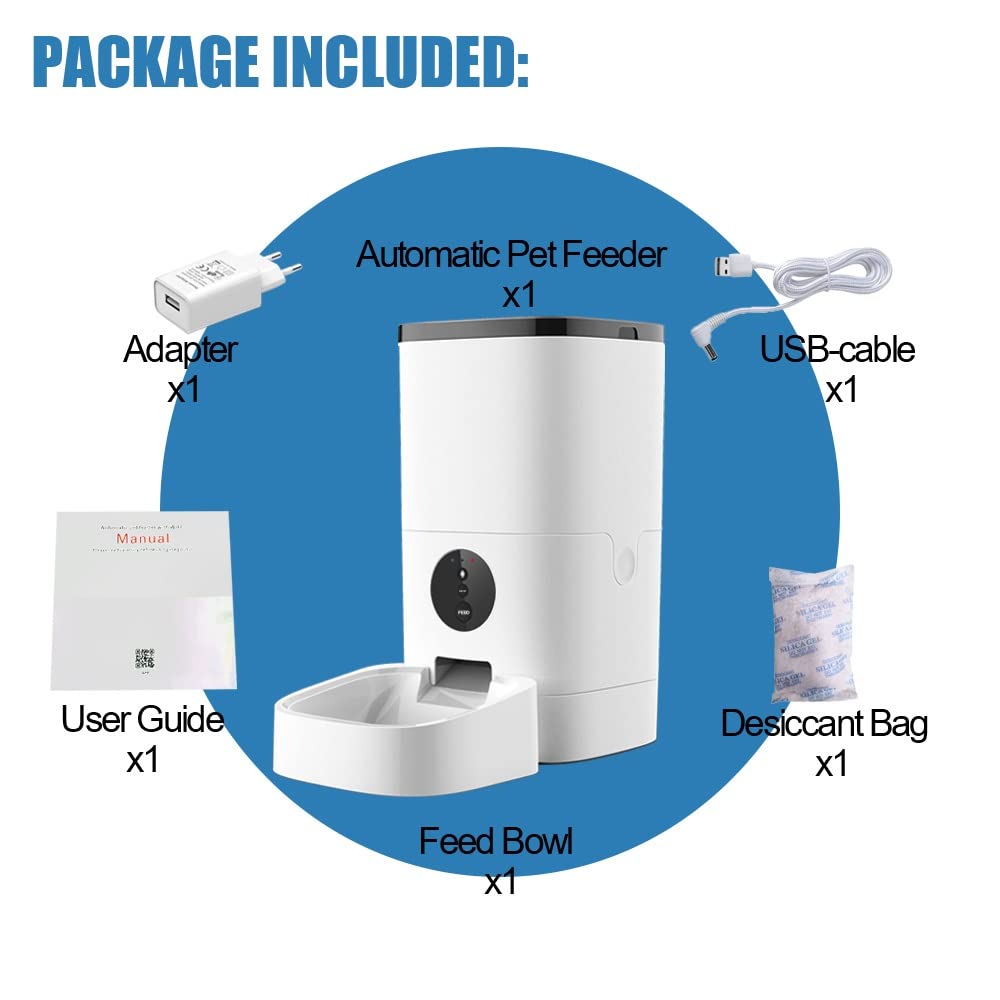 4L or 6L Automatic Pet Feeder