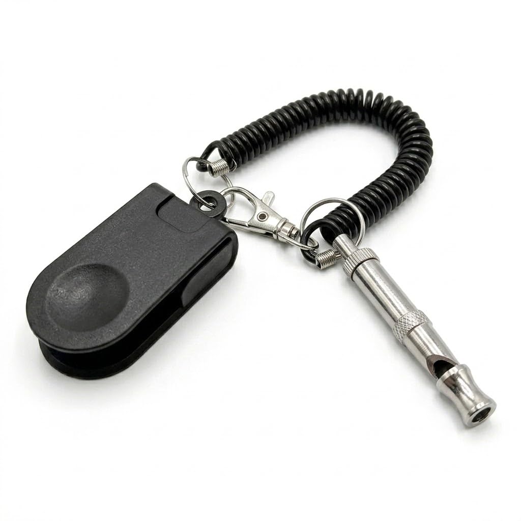 Dog Training Clicker & Whistle Set