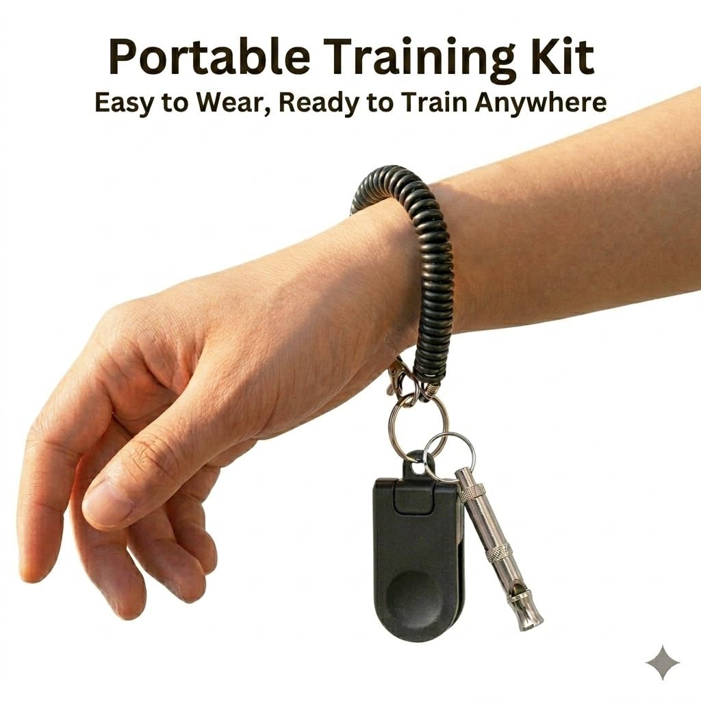 Dog Training Clicker & Whistle Set