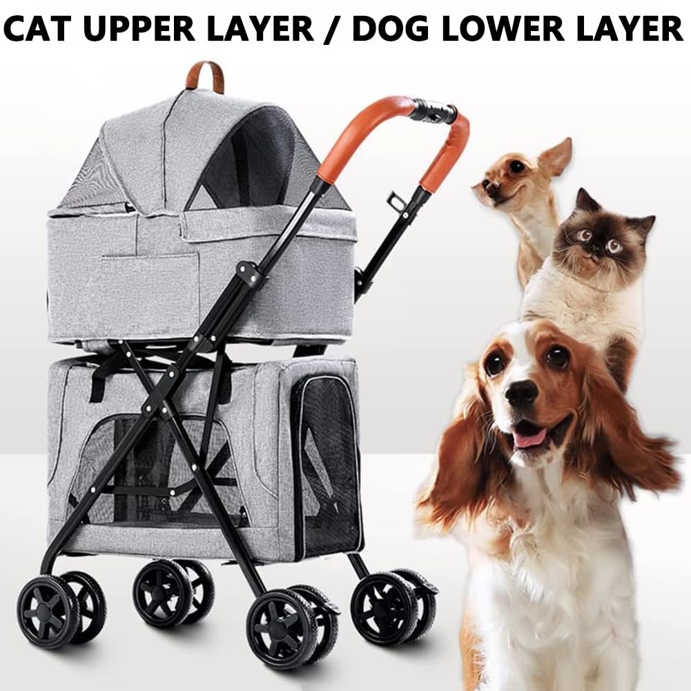Double-Level Pet Stroller