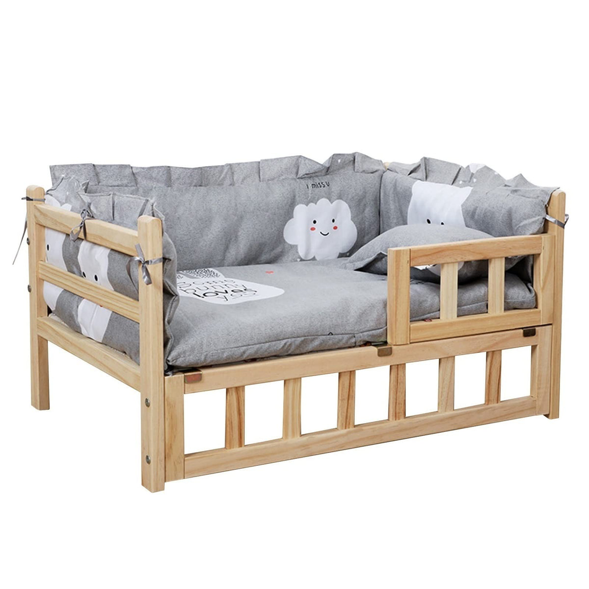Raised Wooden Pet Sofa Bed