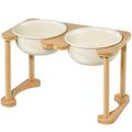 Raised Ceramic Dog Bowl Set