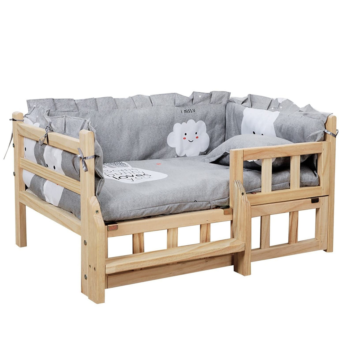 Raised Wooden Pet Sofa Bed