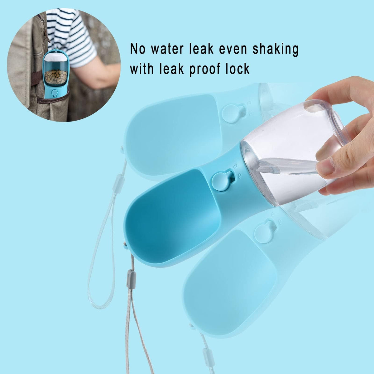 Travel Water Bottle & Food Cup