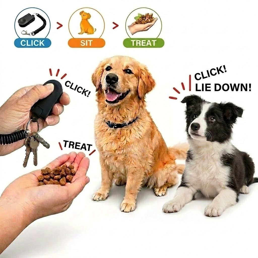 Dog Training Clicker & Whistle Set