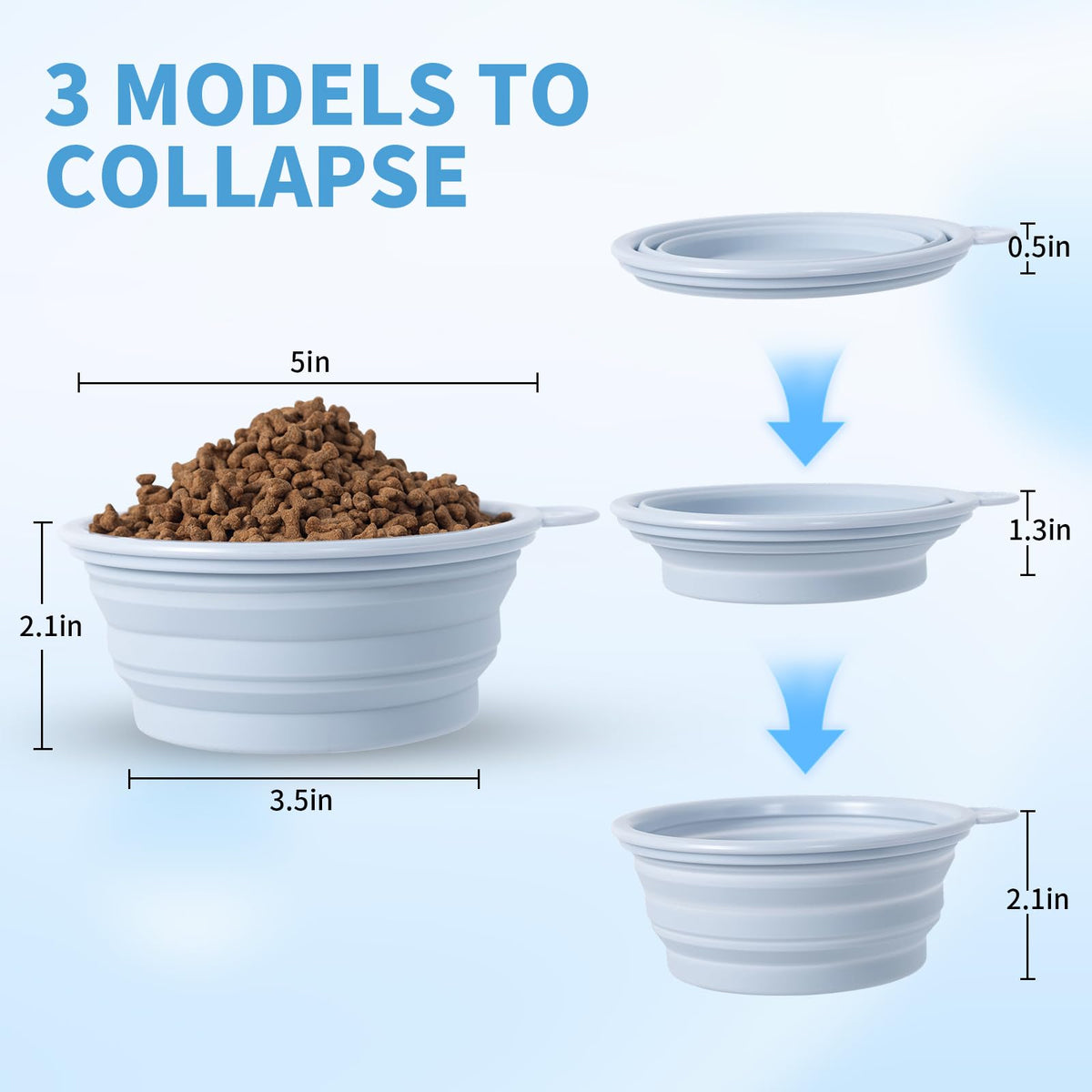 Collapsible Silicone Travel Bowls
