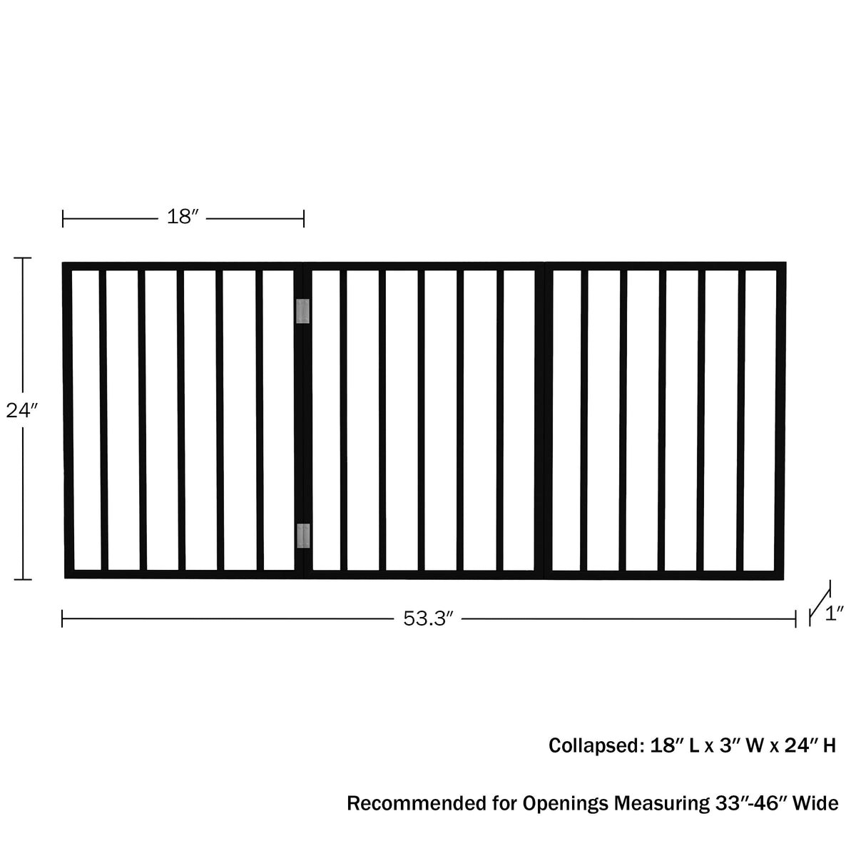 Accordion Freestanding Pet Gate