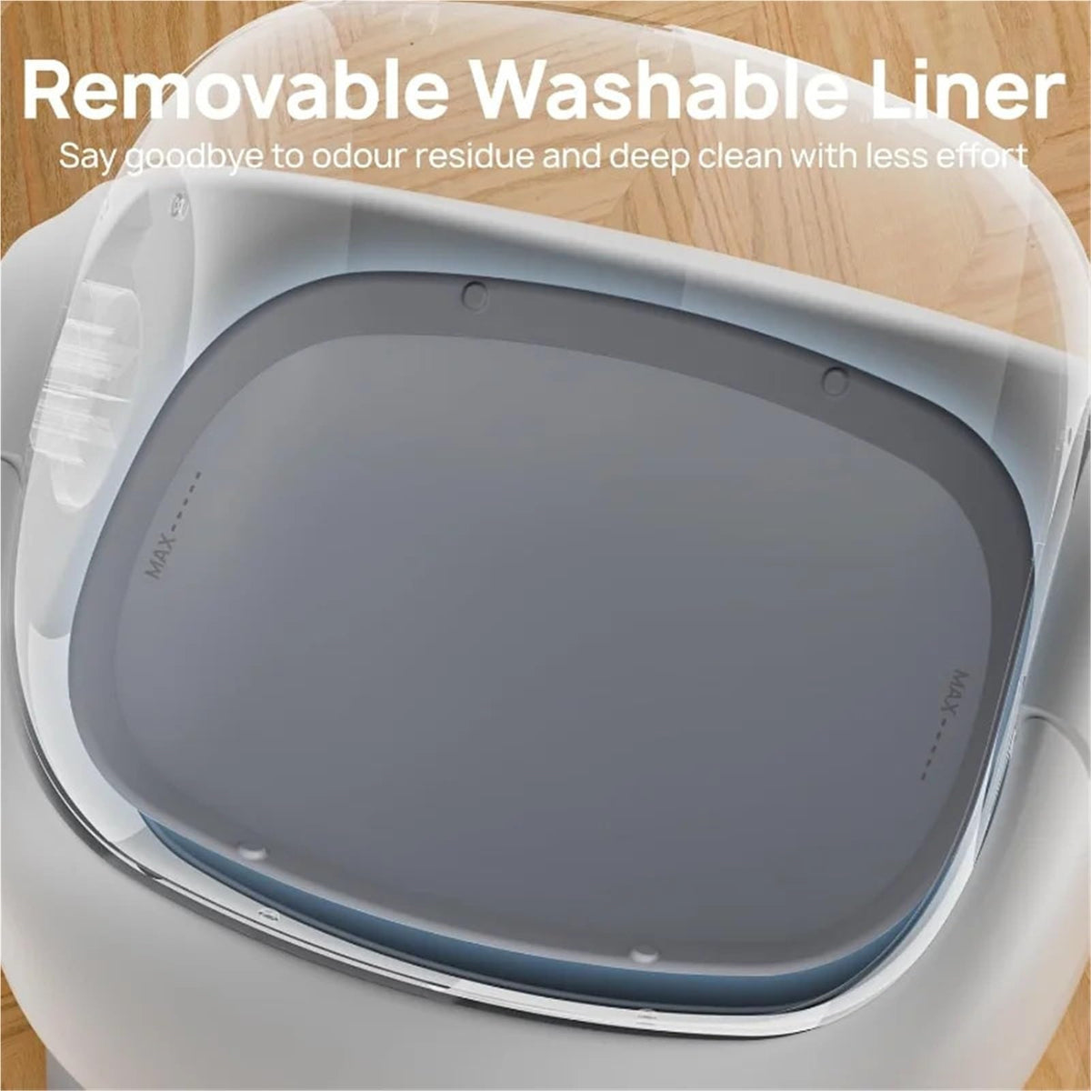 Open-Top Self-Cleaning Litter Box