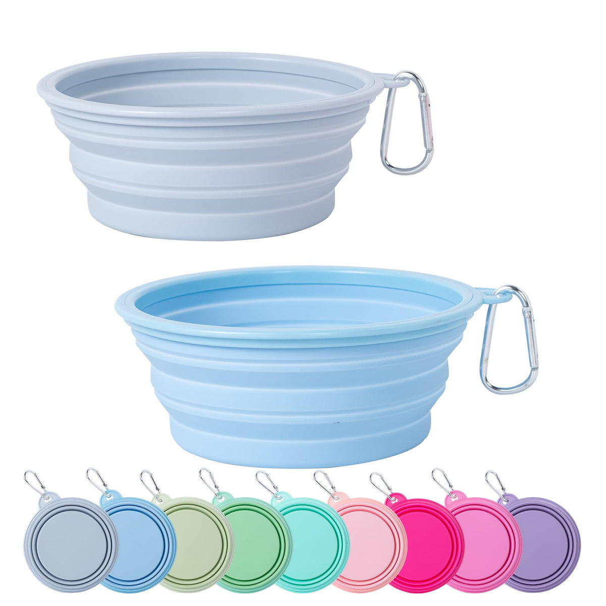 Collapsible Silicone Travel Bowls