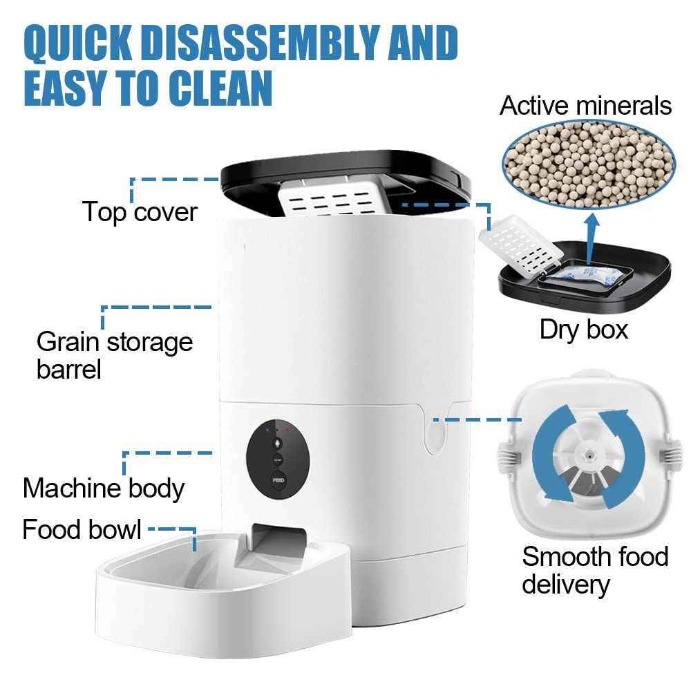 4L or 6L Automatic Pet Feeder
