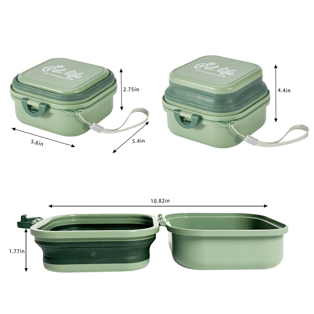 Collapsible Food & Water Travel Bowl