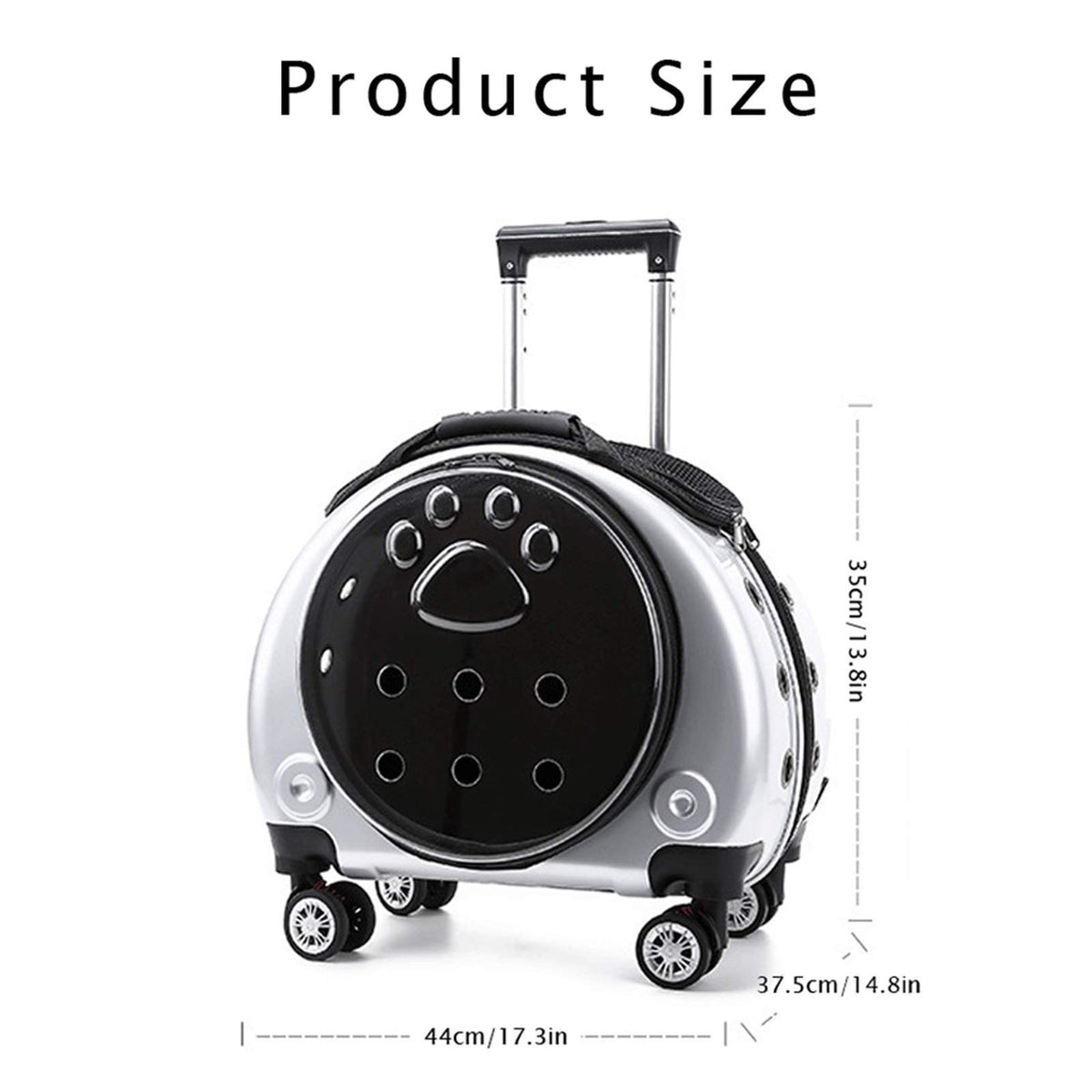 Rolling Pet Carrier Backpack