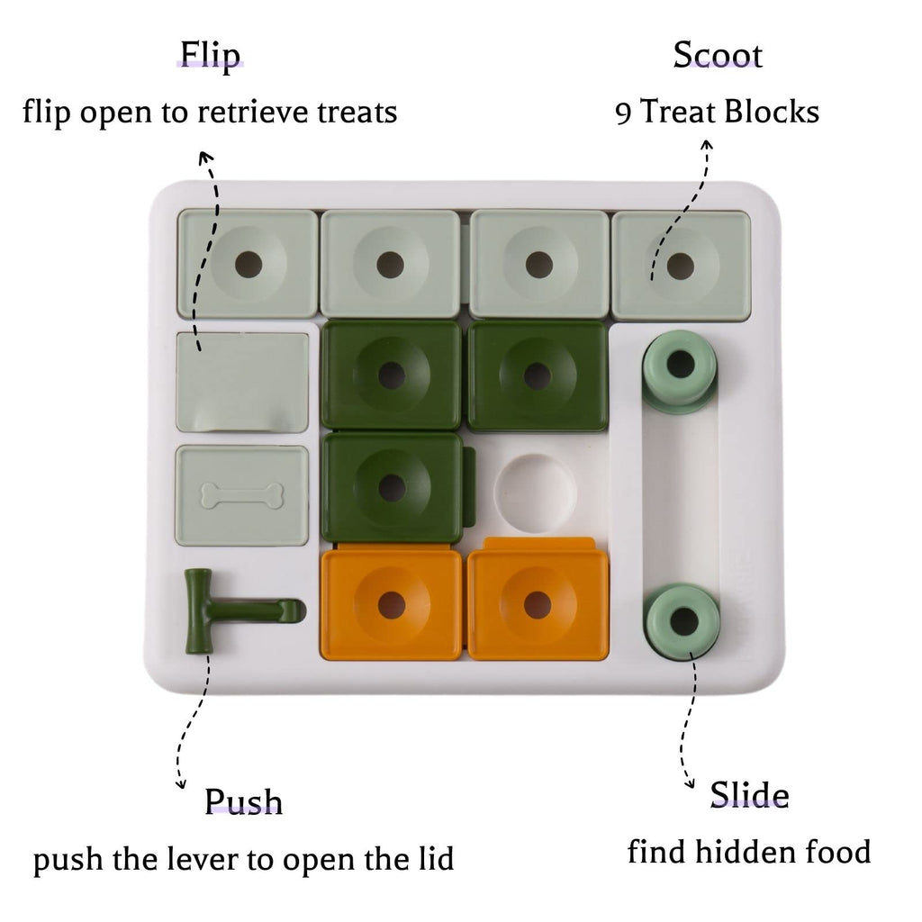 Multi-Level Dog Treat Puzzle
