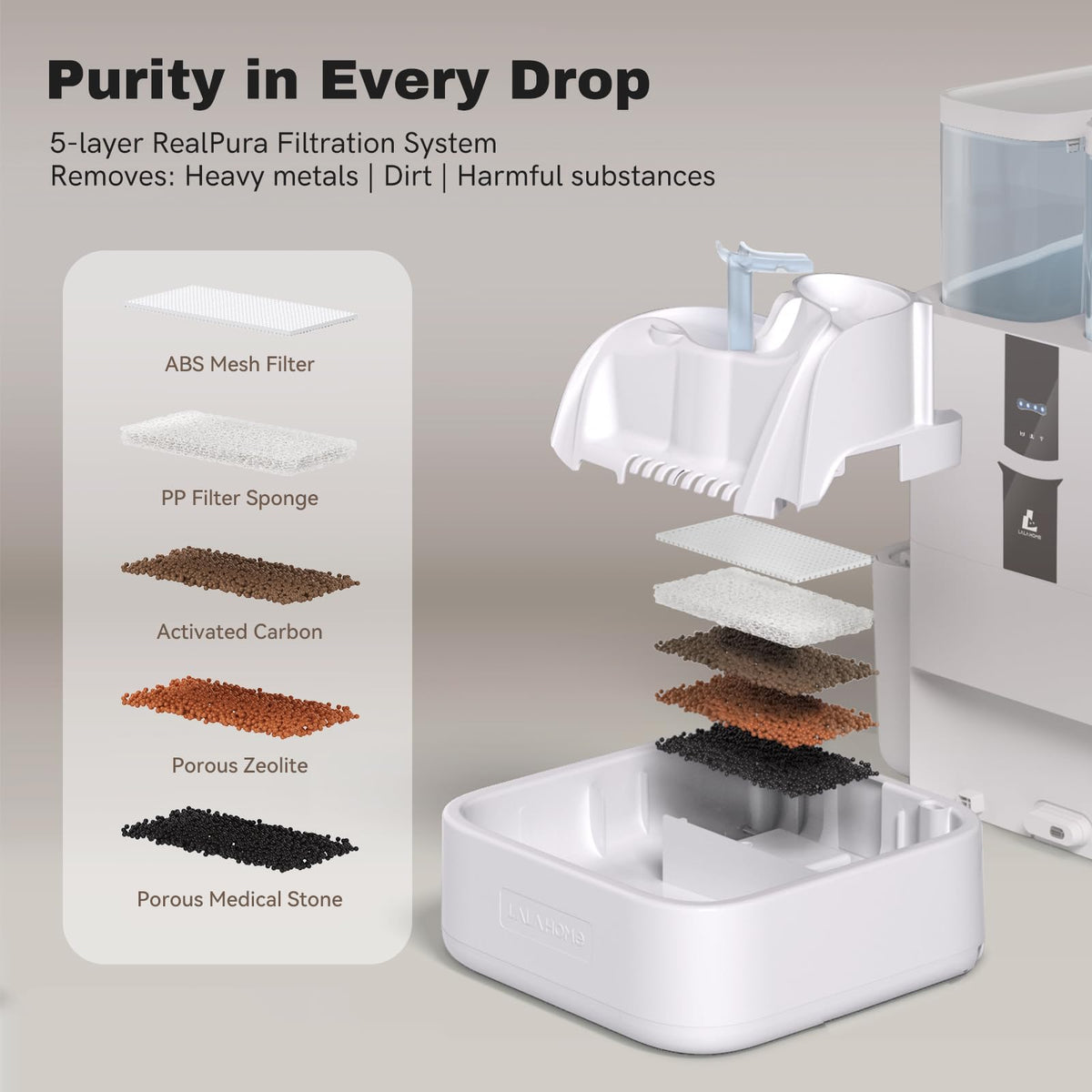 10L Wi-Fi Pet Water Fountain
