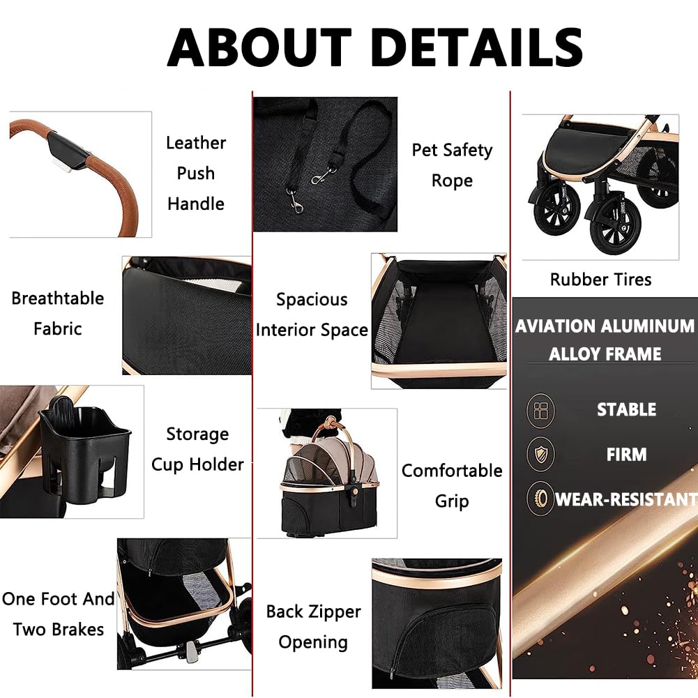 Convertible Pet Stroller & Carrier