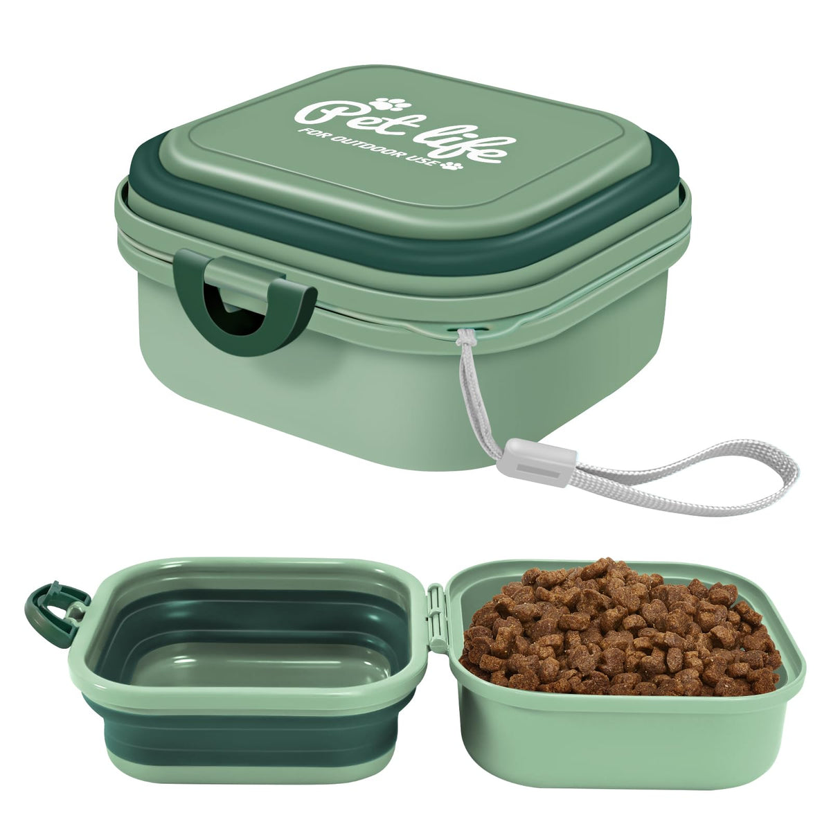 Collapsible Food & Water Travel Bowl