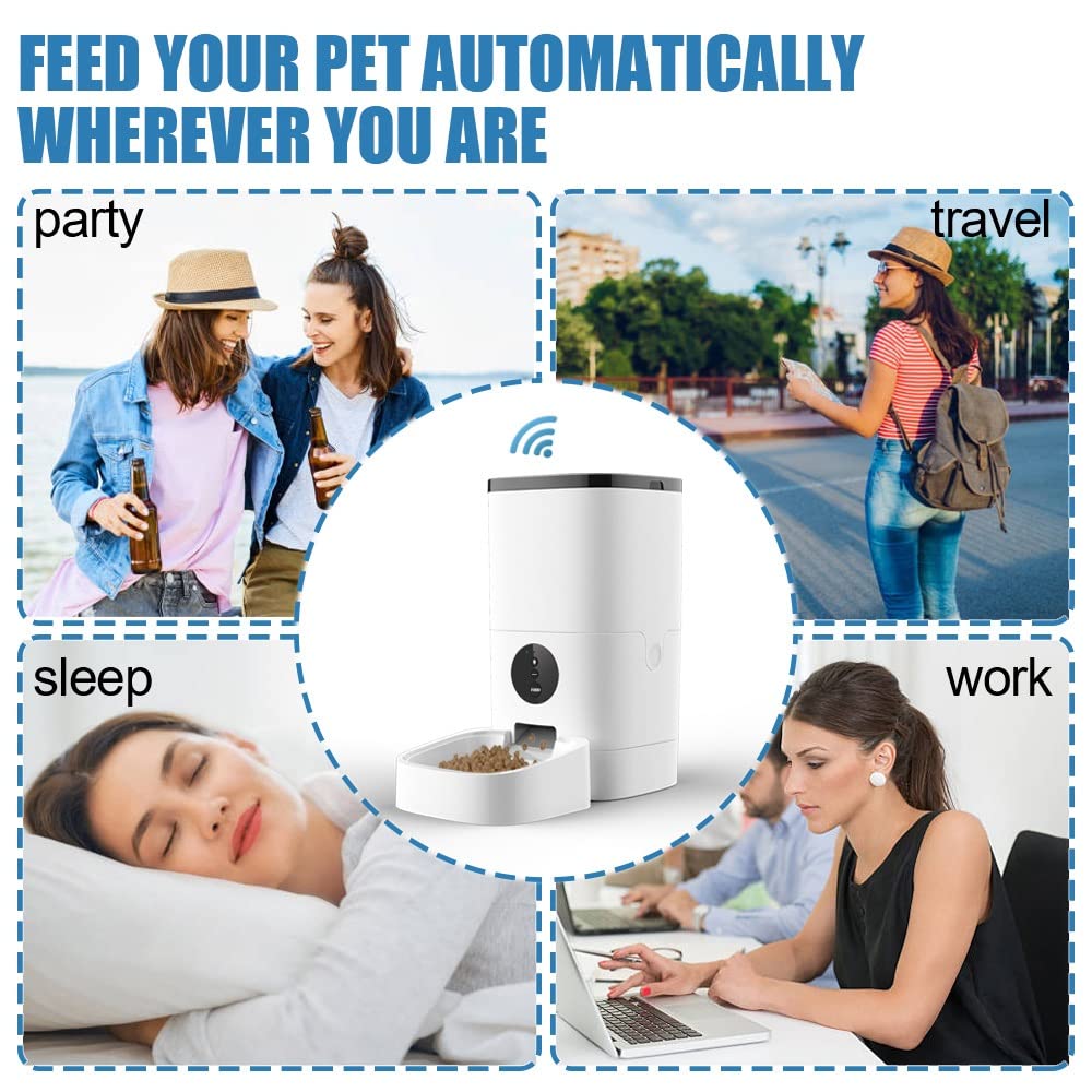 4L or 6L Automatic Pet Feeder