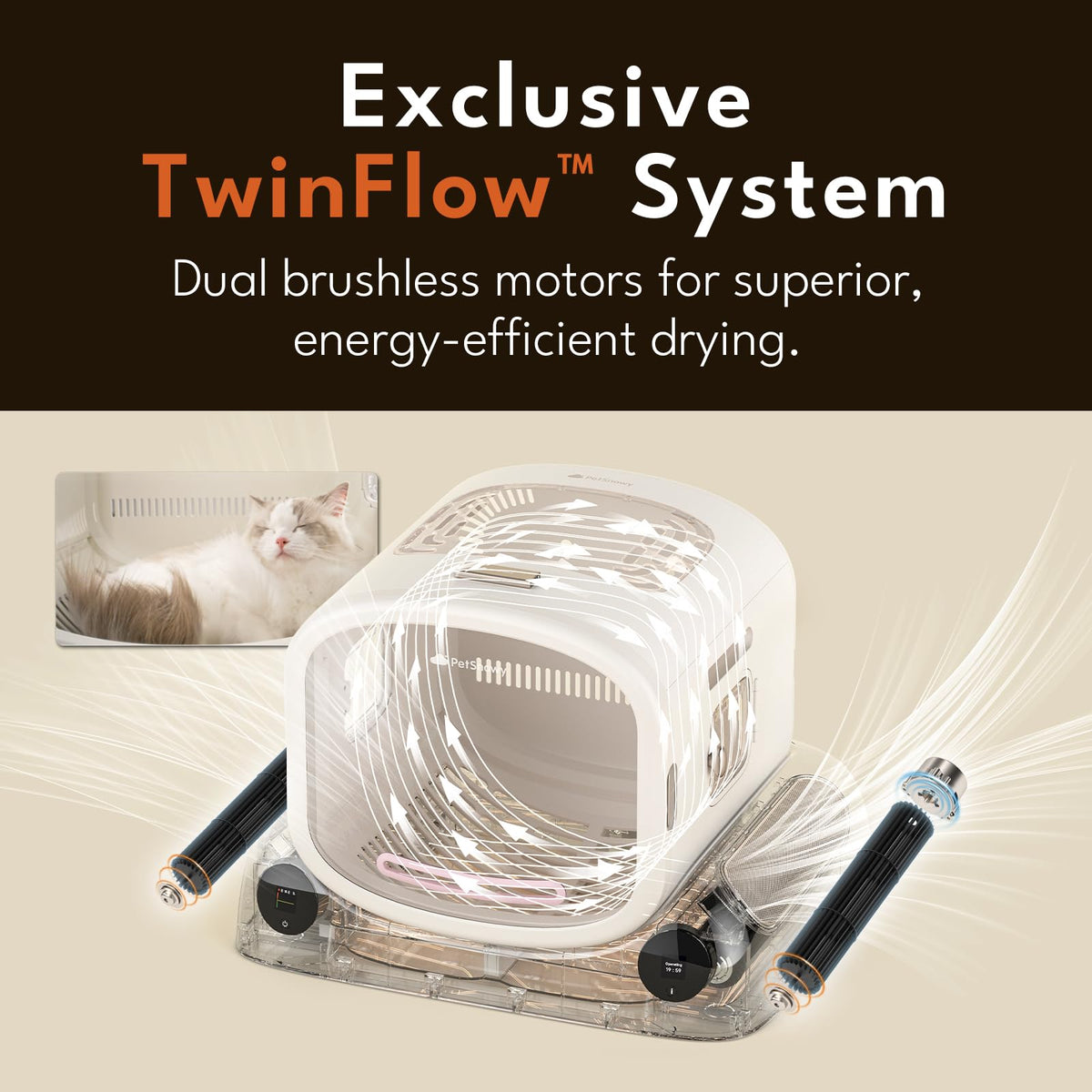 80L App-Controlled Pet Dryer Box