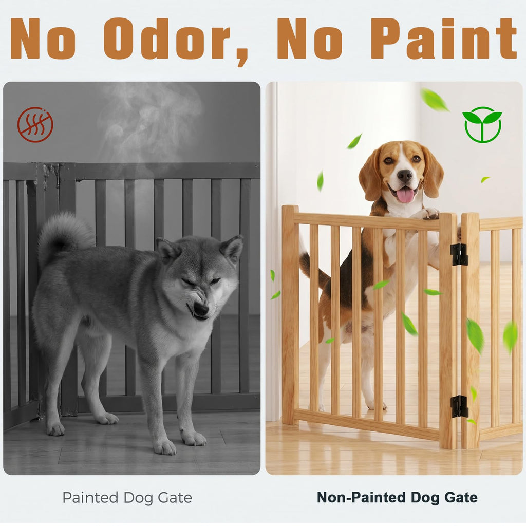 Wooden Step-Over Pet Gate