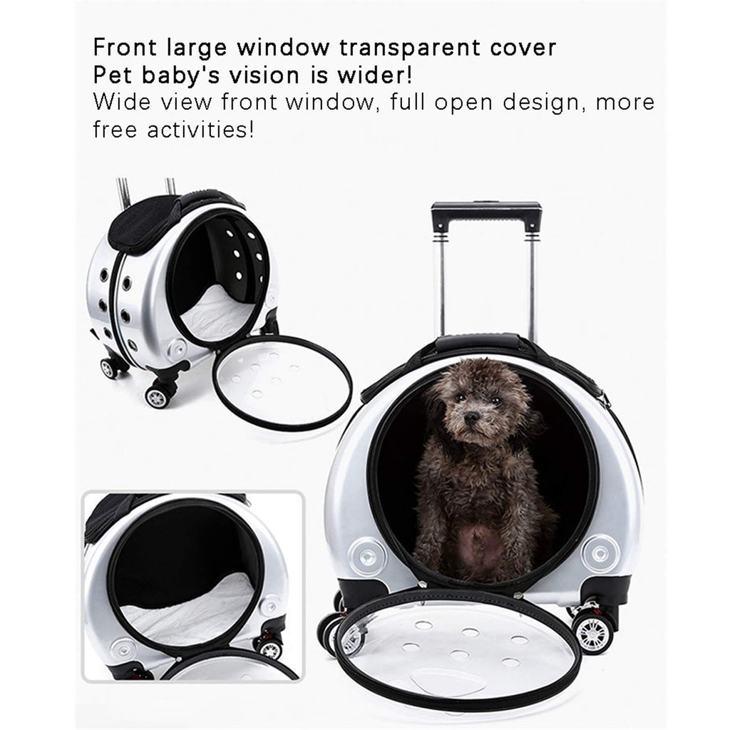Rolling Pet Carrier Backpack
