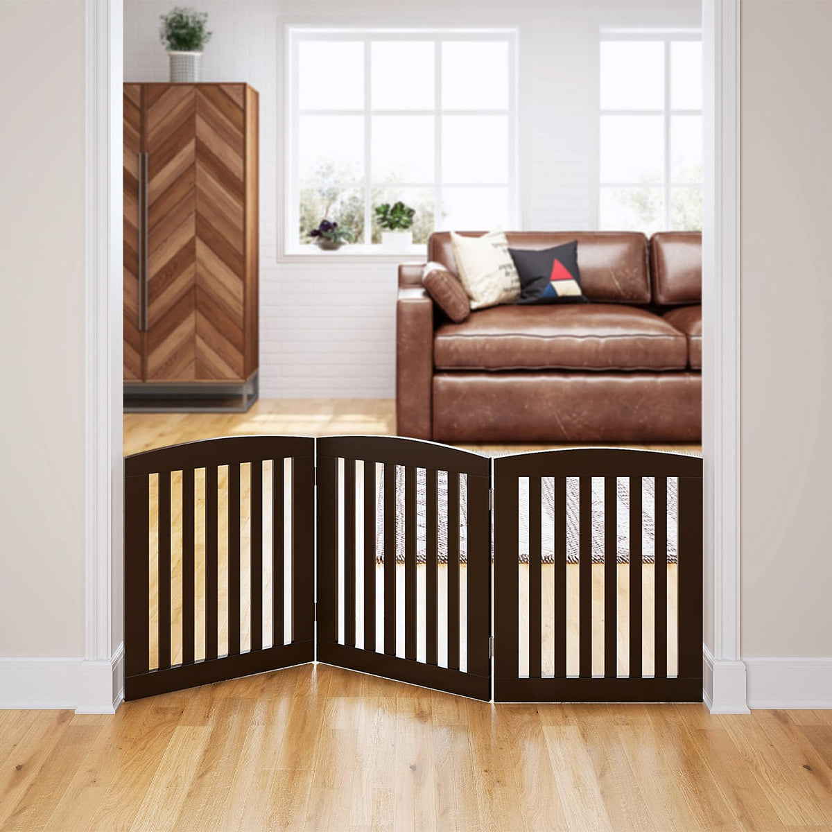 Convertible Wooden Pet Gate