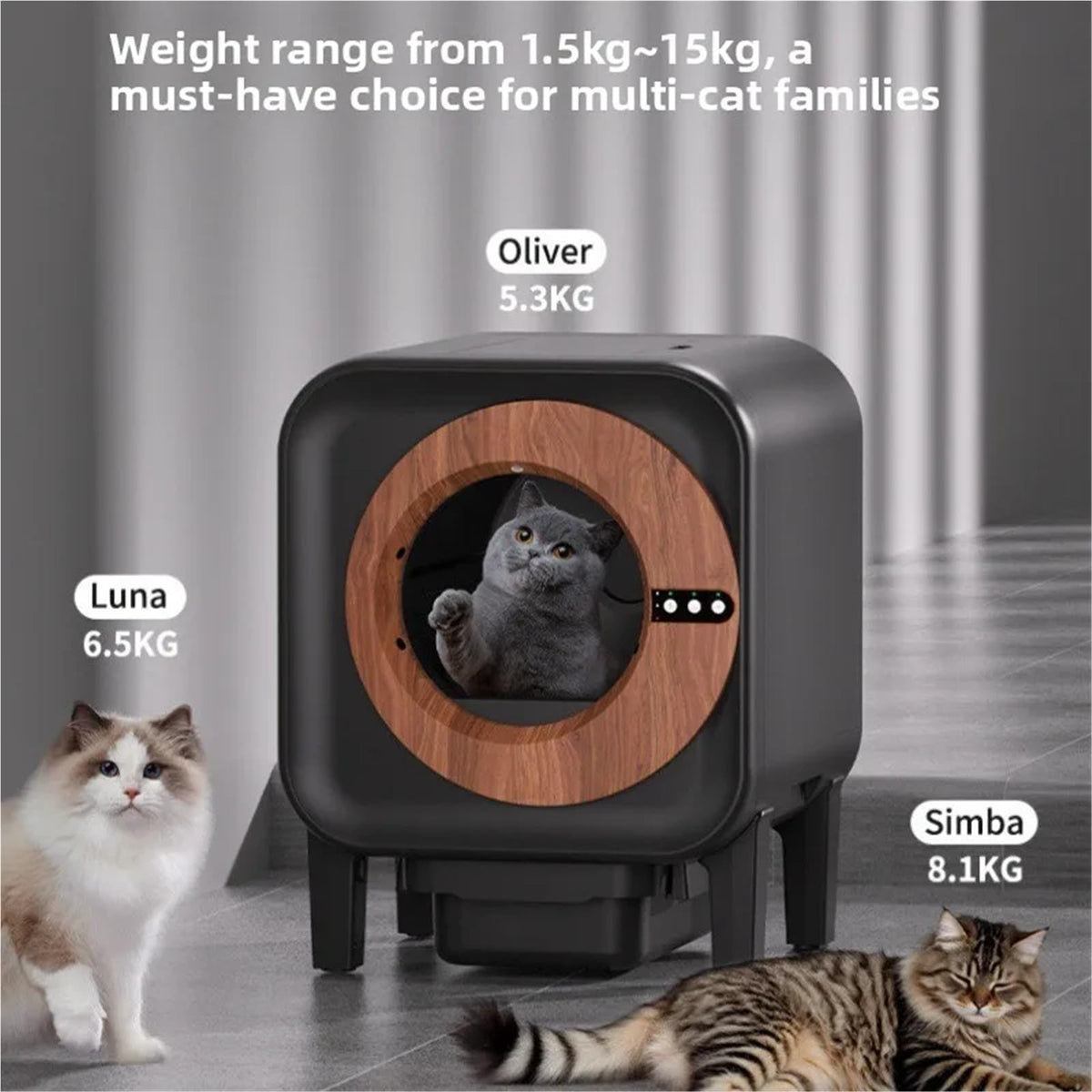 Quick-Rake Self-Cleaning Litter Box