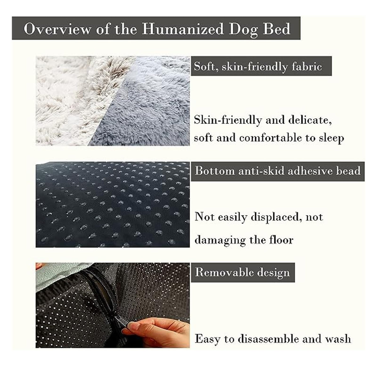 Oversized Plush Pet Bed