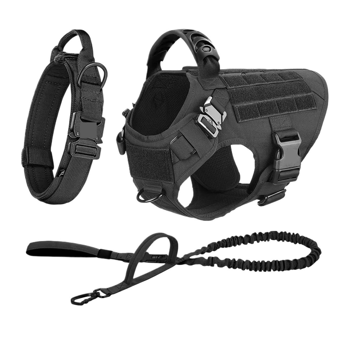 Adjustable Dog Harness, Collar & Leash Set