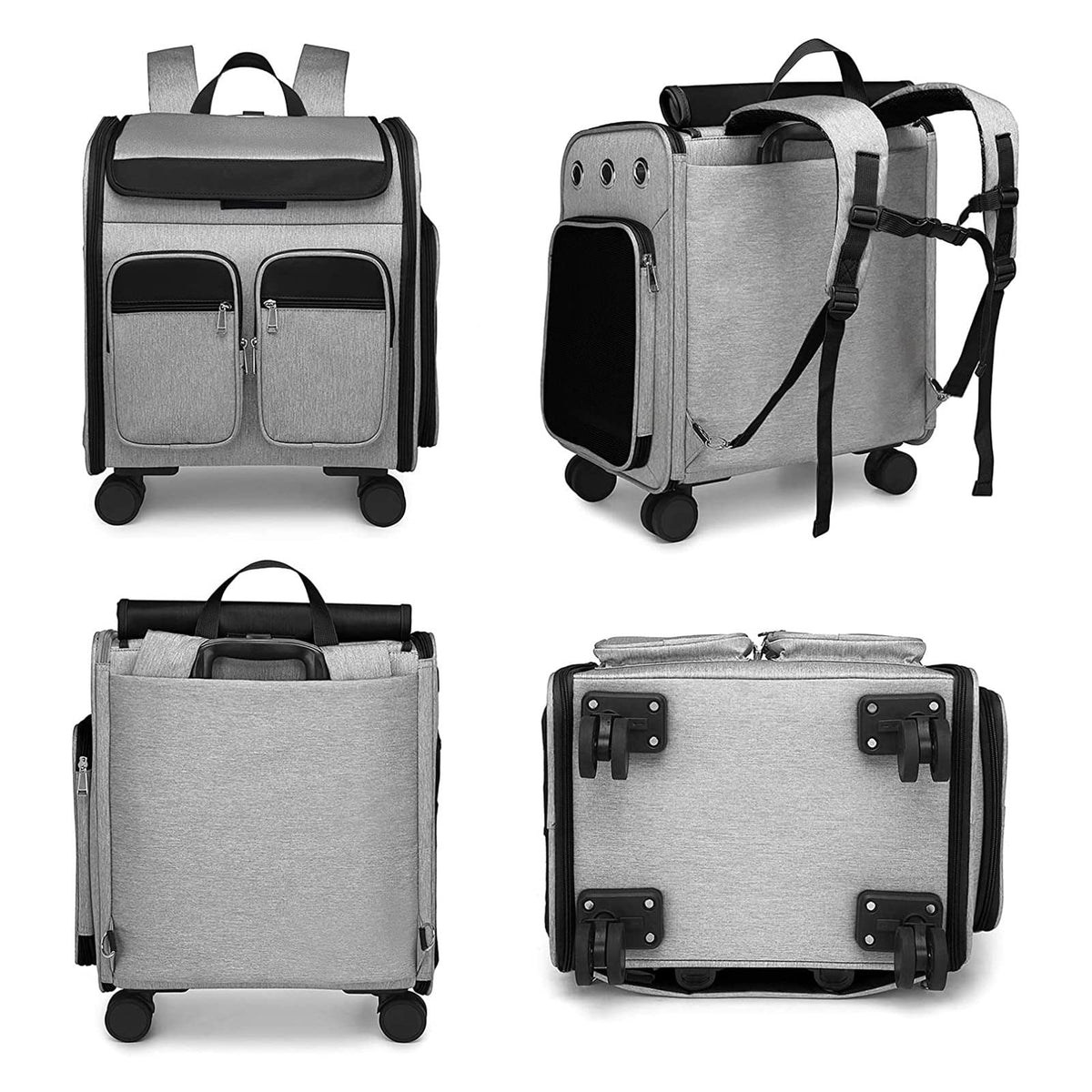 Wheeled Pet Carrier Backpack