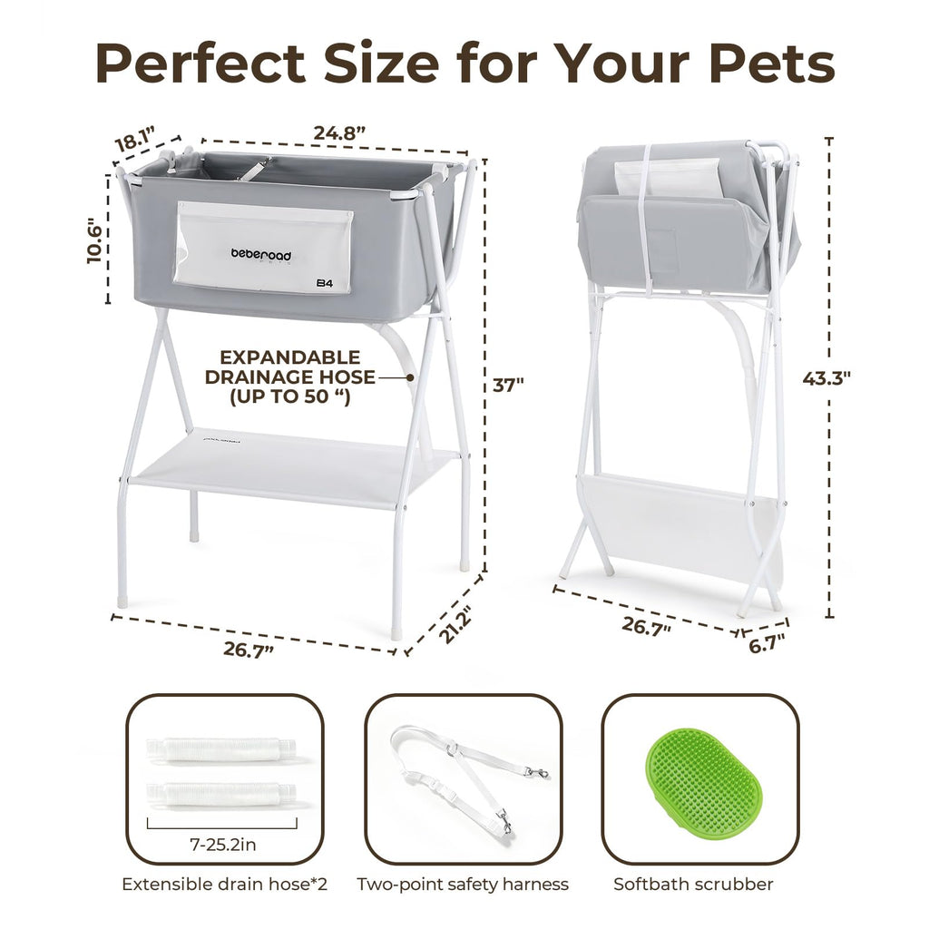 Collapsible Pet Bath Station