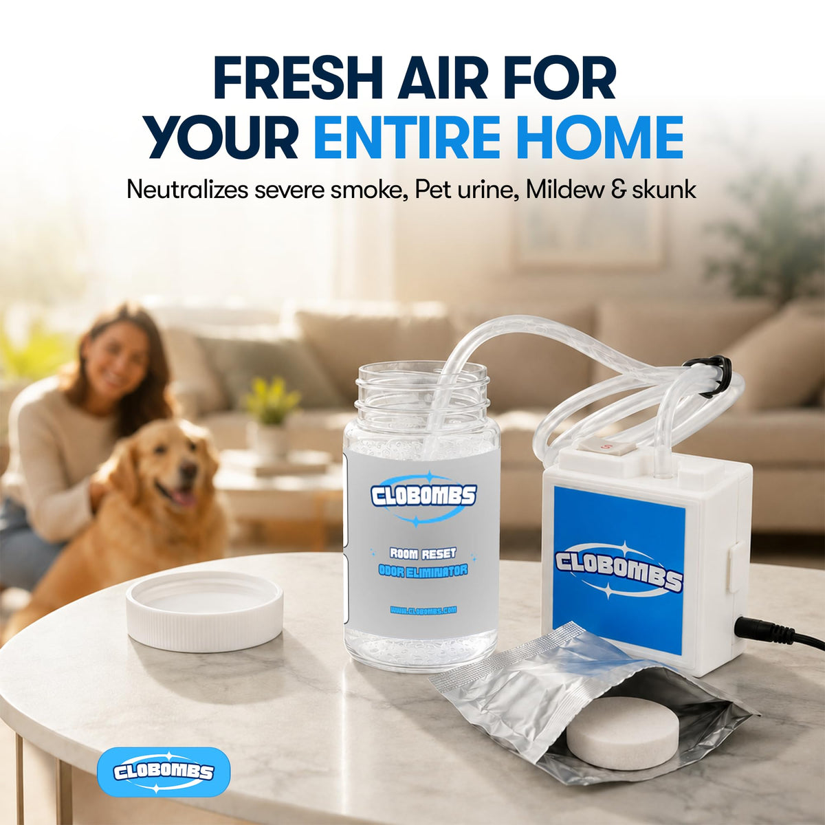Chlorine Dioxide Room Odor Kit