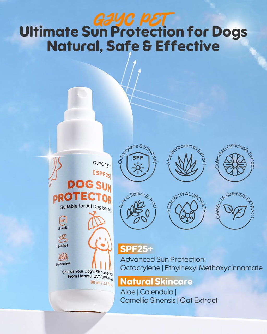 SPF 25 Dog Sunscreen Spray