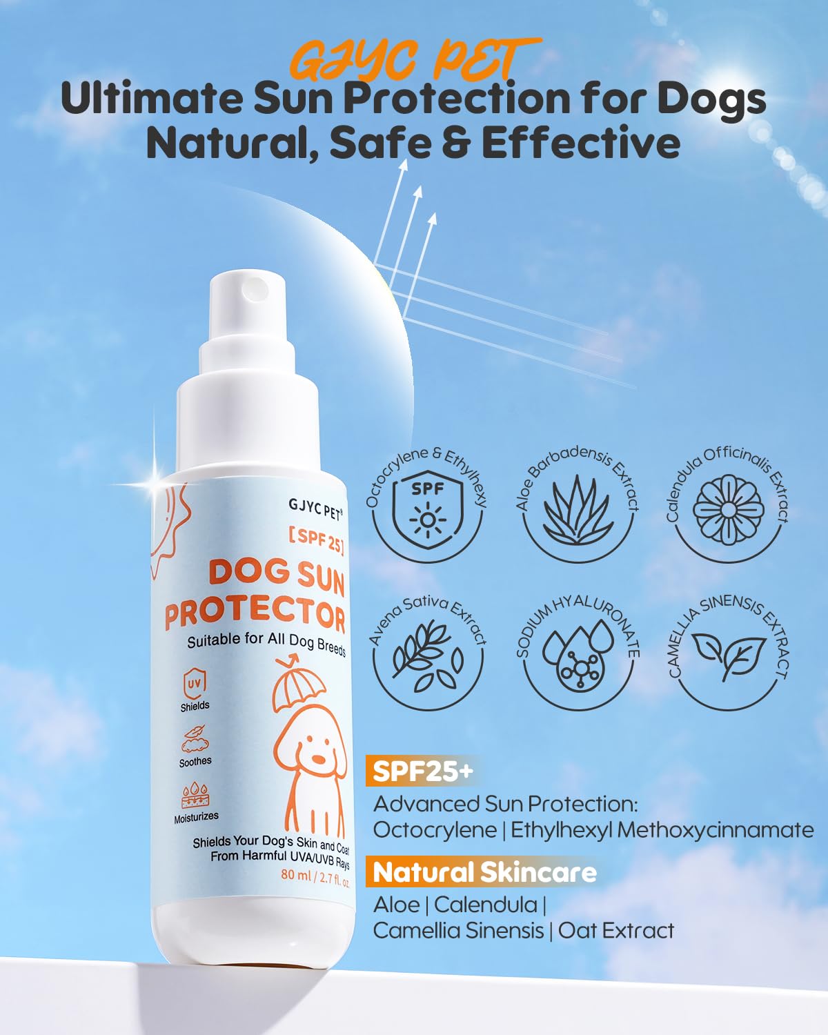 SPF 25 Dog Sunscreen Spray
