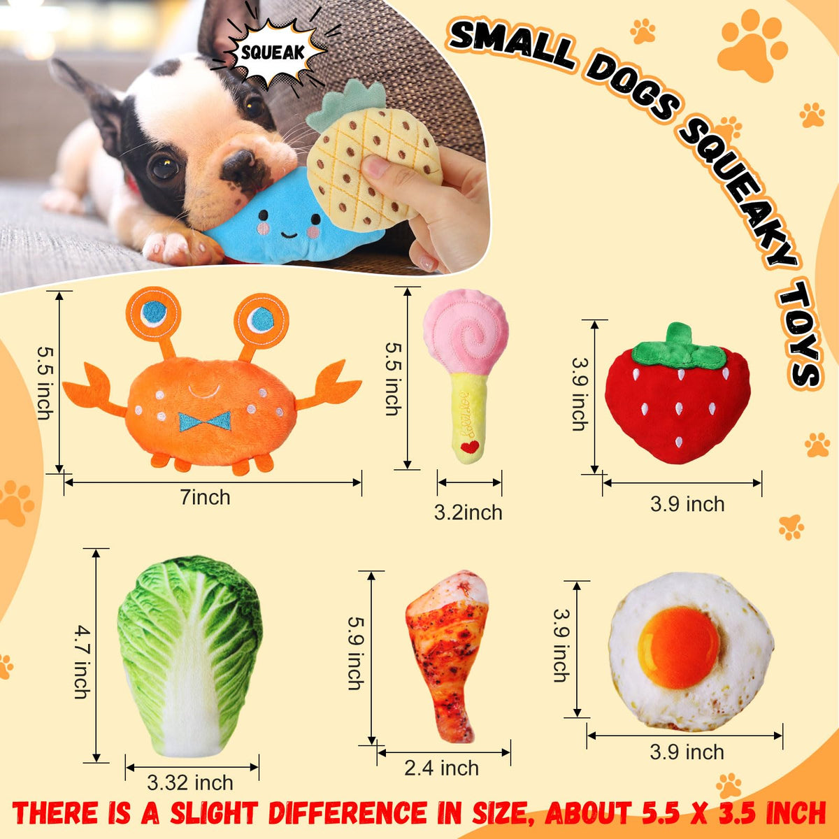 120-Piece Squeaky Dog Toy Set