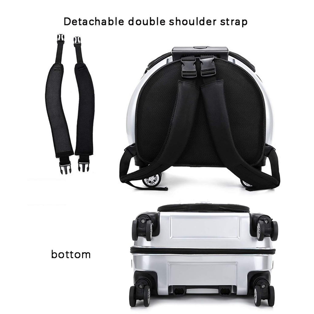 Rolling Pet Carrier Backpack