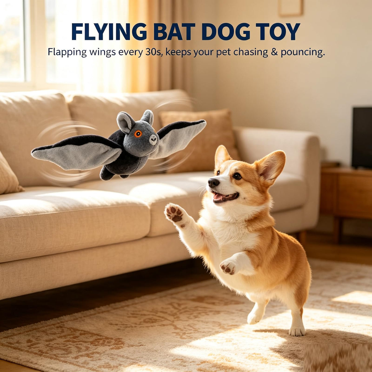Flapping Bat Pet Toy