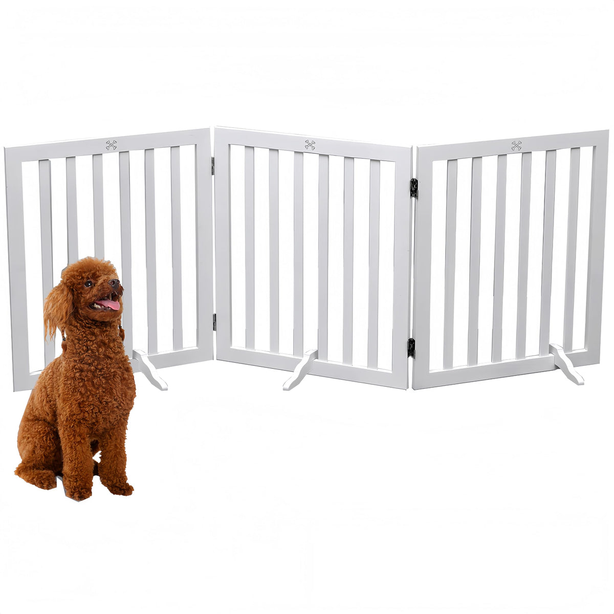 3-Panel Freestanding Pet Gate