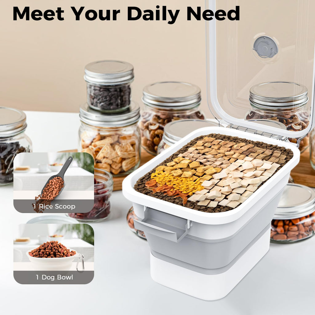 Collapsible Dry Pet Food Bin