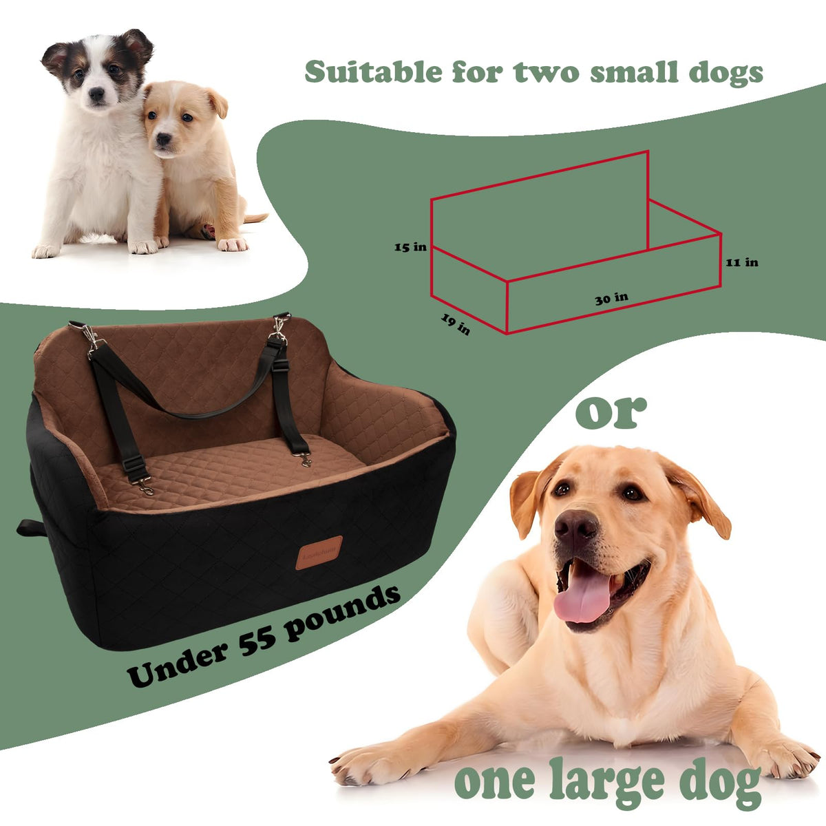Washable Large Dog Car Seat