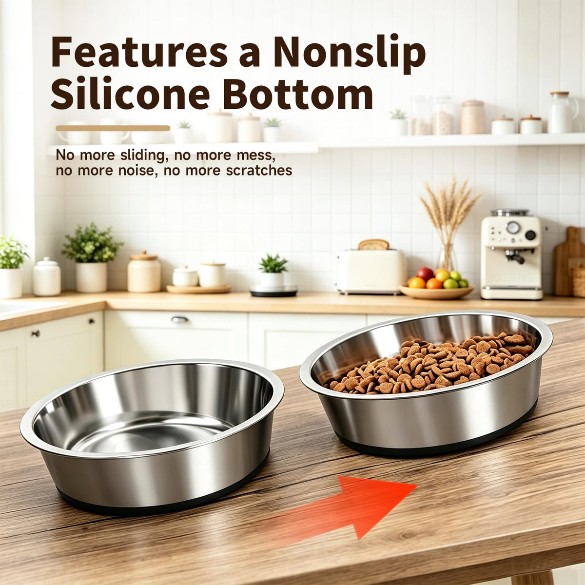 Stainless Steel Pet Bowl 2-Pack