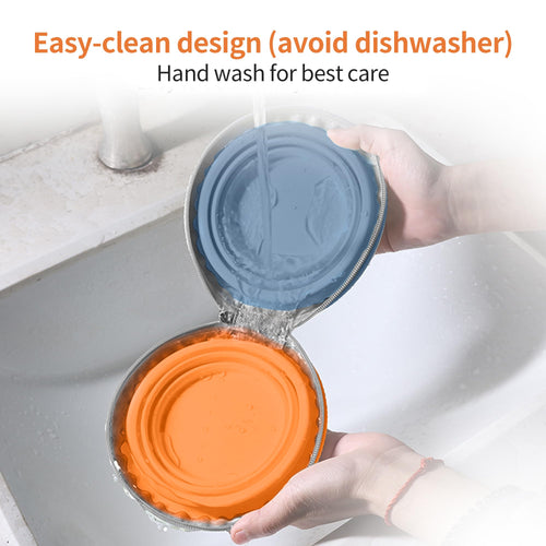2-in-1 Collapsible Pet Travel Bowl