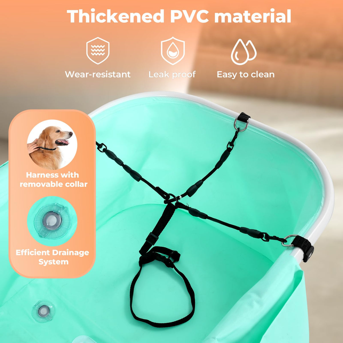 Adjustable Elevated Pet Bath
