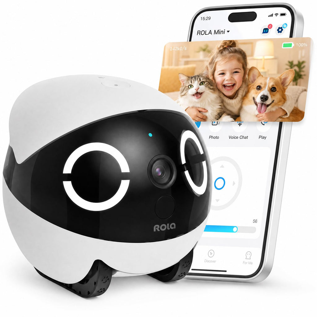 Mobile 2K Pet Camera Robot