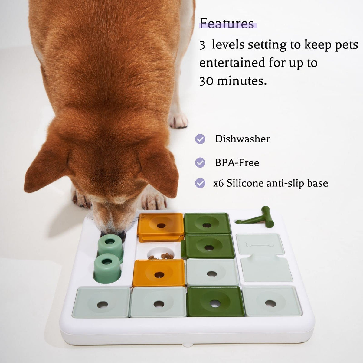 Multi-Level Dog Treat Puzzle