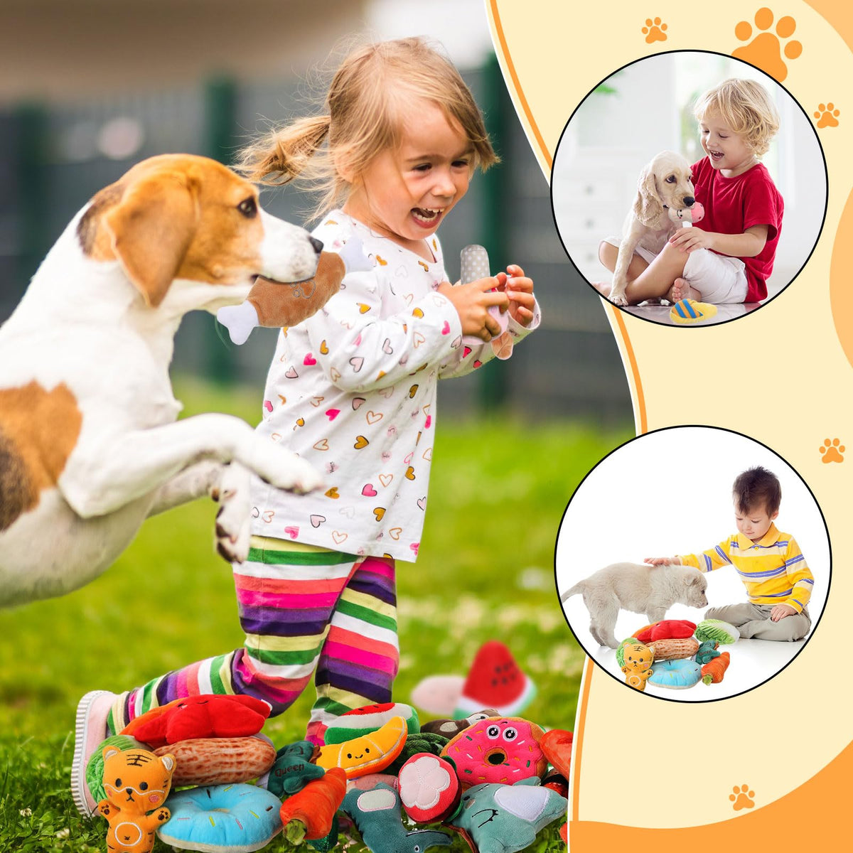 120-Piece Squeaky Dog Toy Set