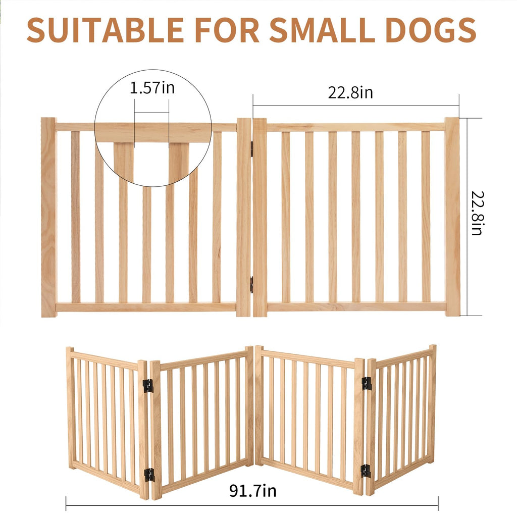 Wooden Step-Over Pet Gate