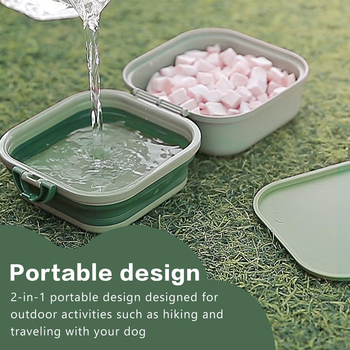 Collapsible Food & Water Travel Bowl