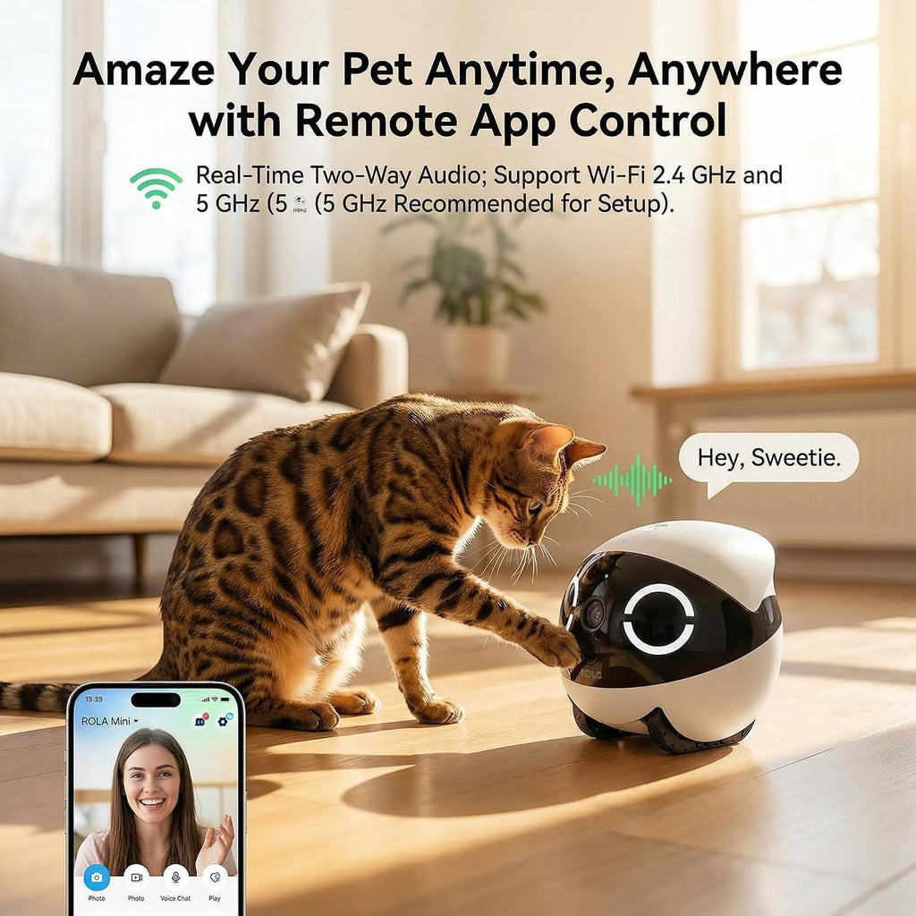 Mobile 2K Pet Camera Robot