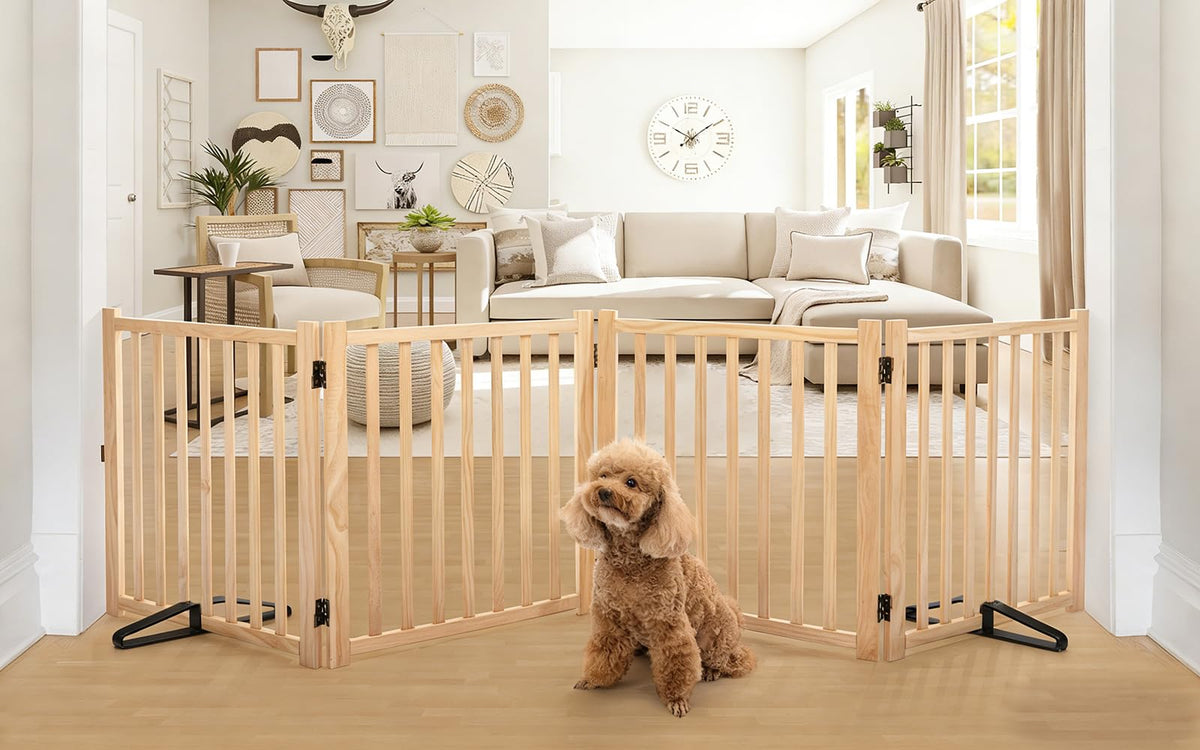 Wooden Step-Over Pet Gate