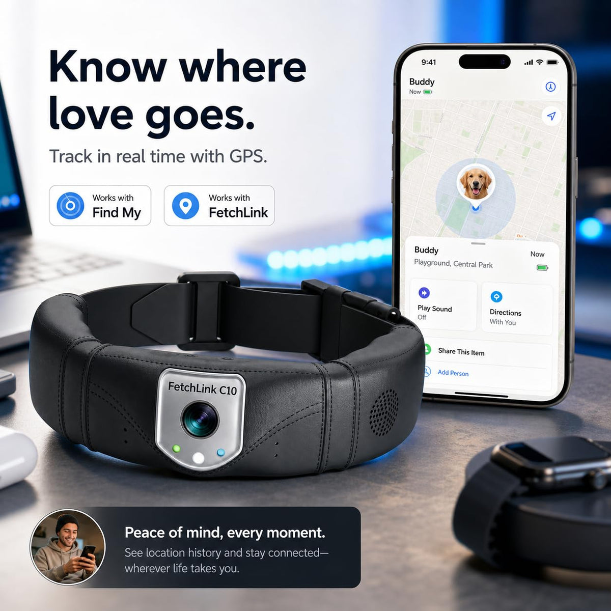 GPS Pet Camera Collar